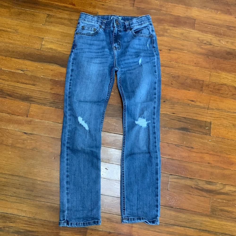 Distressed denim jeans, boys size 12